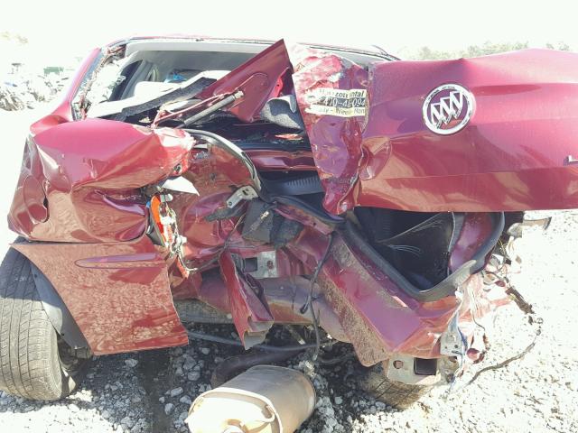 2G4WD562251337796 - 2005 BUICK LACROSSE C BURGUNDY photo 9