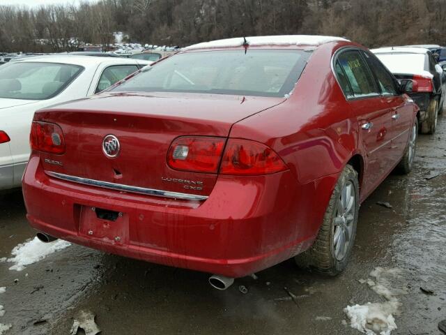 1G4HE57Y47U103398 - 2007 BUICK LUCERNE CX RED photo 4