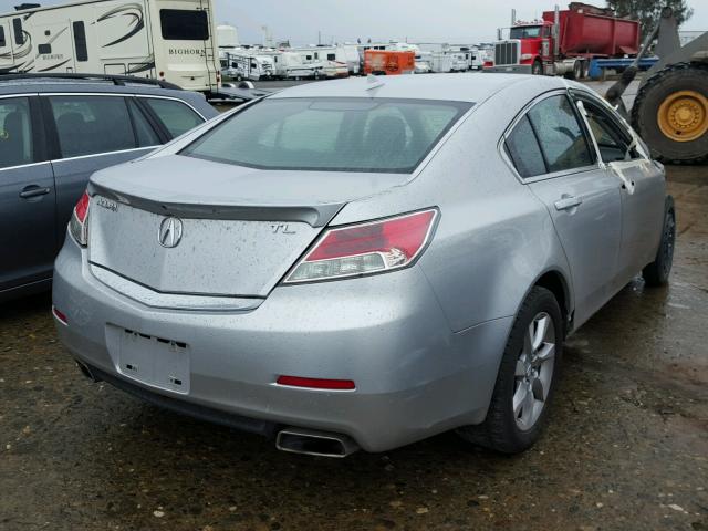 19UUA8F52CA021271 - 2012 ACURA TL SILVER photo 4