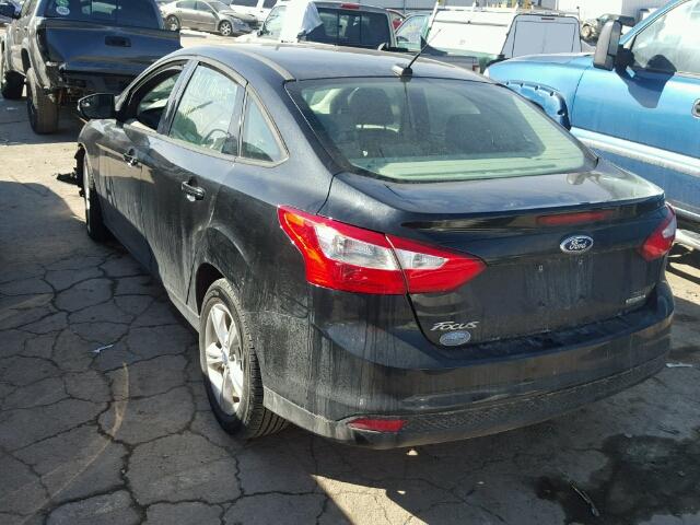 1FADP3F26DL373397 - 2013 FORD FOCUS SE BLACK photo 3