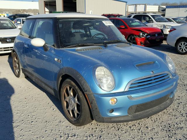 WMWRE33473TD63309 - 2003 MINI COOPER S BLUE photo 1