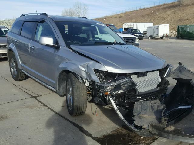 3C4PDDGG2HT600224 - 2017 DODGE JOURNEY CR SILVER photo 1