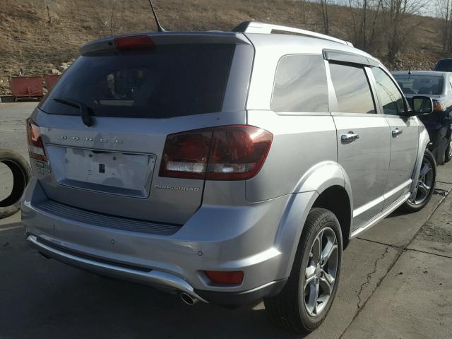 3C4PDDGG2HT600224 - 2017 DODGE JOURNEY CR SILVER photo 4