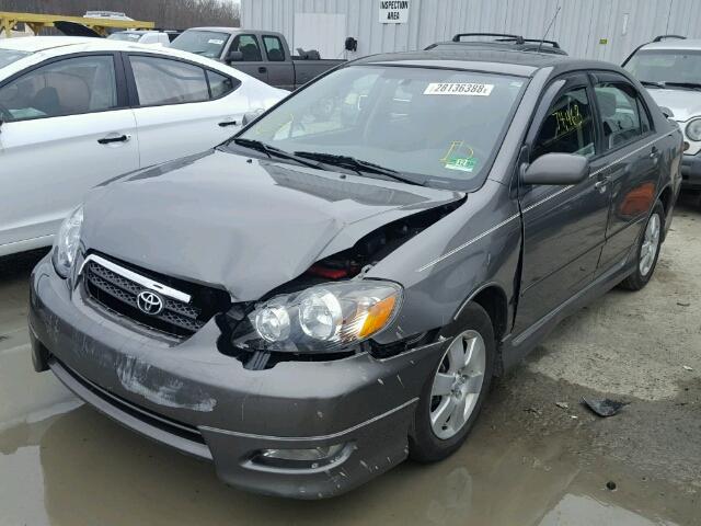 2T1BR32E16C613302 - 2006 TOYOTA COROLLA CE GRAY photo 2