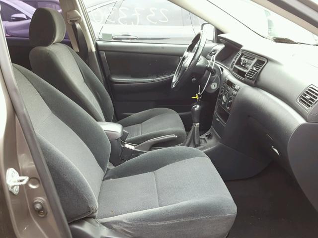 1NXBR32E03Z101802 - 2003 TOYOTA COROLLA CE GRAY photo 5