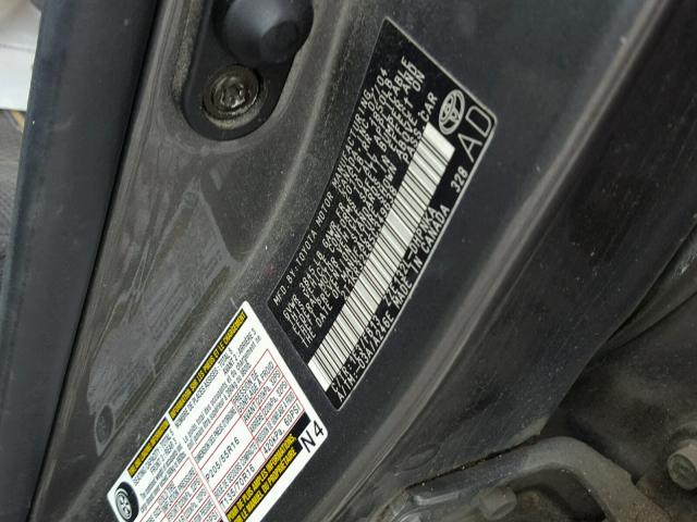 2T1KR32E85C349638 - 2005 TOYOTA COROLLA MA GRAY photo 10