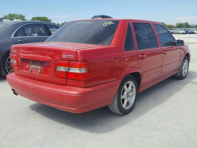 YV1LS5584W2527873 - 1998 VOLVO S70 RED photo 4