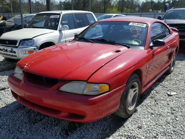 1FALP4045VF148187 - 1997 FORD MUSTANG RED photo 2