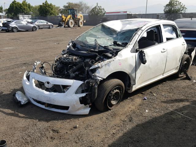 JTDBL40E999059382 - 2009 TOYOTA COROLLA BA WHITE photo 2