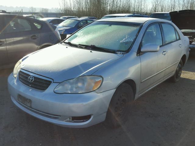 1NXBR32E25Z546139 - 2005 TOYOTA COROLLA CE SILVER photo 2