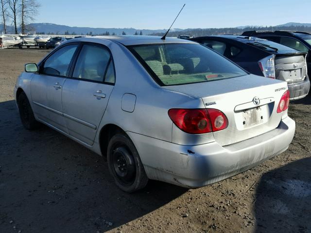 1NXBR32E25Z546139 - 2005 TOYOTA COROLLA CE SILVER photo 3