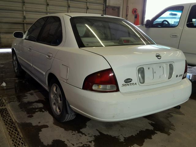 3N1CB51D33L820816 - 2003 NISSAN SENTRA XE WHITE photo 3