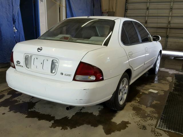 3N1CB51D33L820816 - 2003 NISSAN SENTRA XE WHITE photo 4