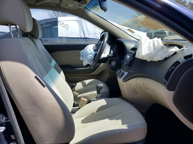 KMHDU46D28U481490 - 2008 HYUNDAI ELANTRA GL BLUE photo 5