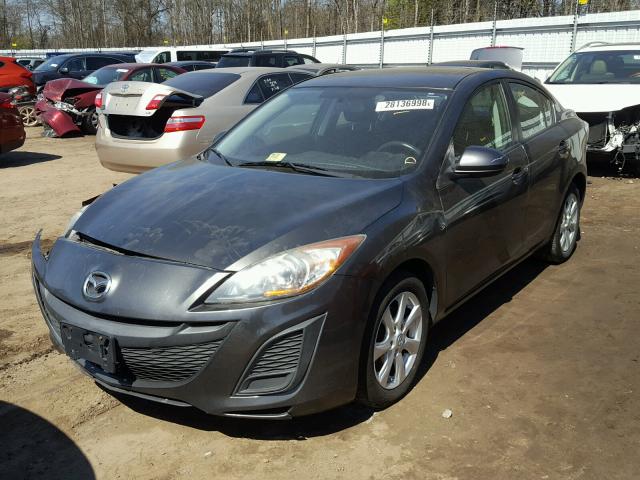 JM1BL1SF5A1342871 - 2010 MAZDA 3 I GRAY photo 2