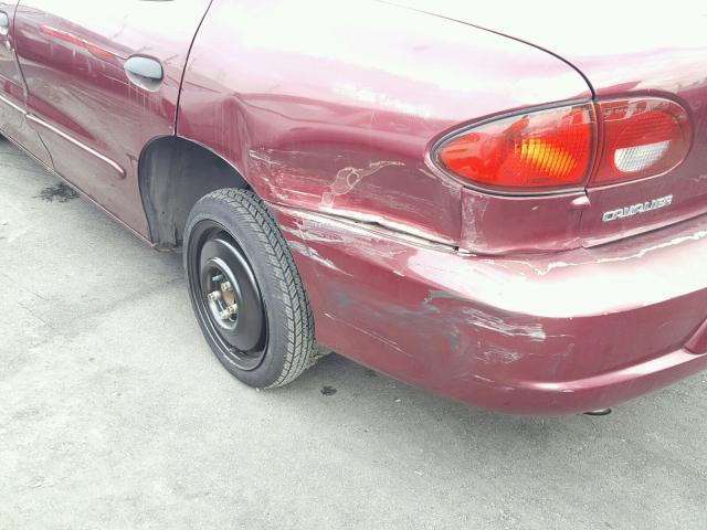 3G1JC524X1S225148 - 2001 CHEVROLET CAVALIER B BURGUNDY photo 9