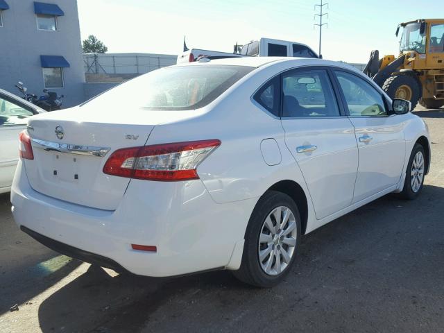 3N1AB7AP6FY245051 - 2015 NISSAN SENTRA S WHITE photo 4