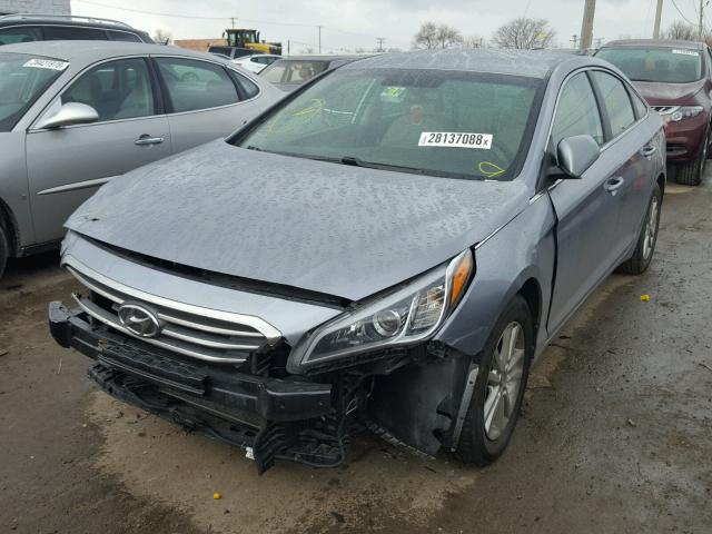 5NPE24AF7GH374578 - 2016 HYUNDAI SONATA SE GRAY photo 2