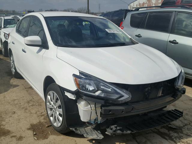 3N1AB7AP3GY307202 - 2016 NISSAN SENTRA S WHITE photo 1