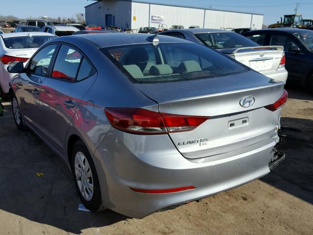 5NPD74LF1HH195612 - 2017 HYUNDAI ELANTRA SE GRAY photo 3