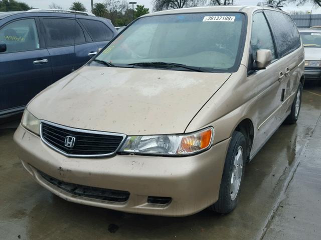 2HKRL18621H528284 - 2001 HONDA ODYSSEY EX TAN photo 2