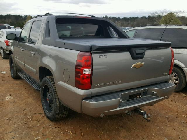 3GNFK12397G283707 - 2007 CHEVROLET AVALANCHE TAN photo 3