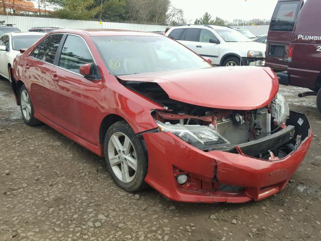 4T1BF1FK4DU647565 - 2013 TOYOTA CAMRY L RED photo 1