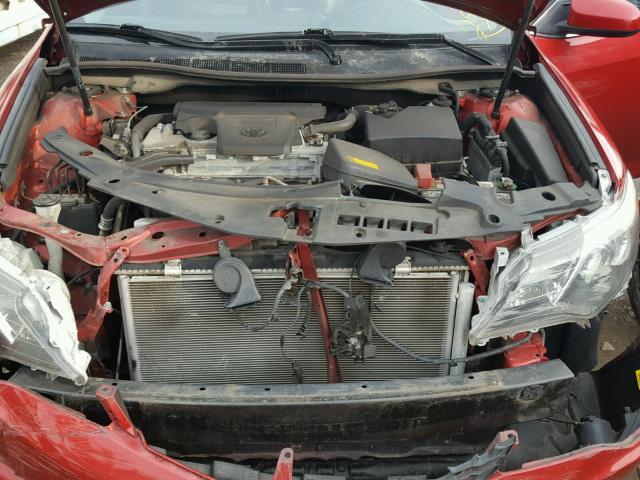 4T1BF1FK4DU647565 - 2013 TOYOTA CAMRY L RED photo 7