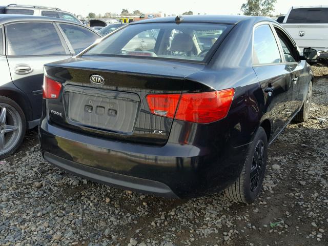 KNAFU4A20A5147054 - 2010 KIA FORTE EX BLACK photo 4