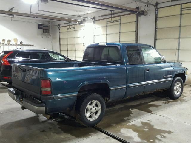 3B7HC13Z4VG832177 - 1997 DODGE RAM 1500 TEAL photo 4