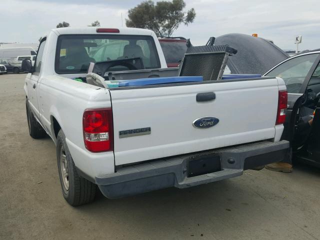 1FTYR10DX7PA30979 - 2007 FORD RANGER WHITE photo 3