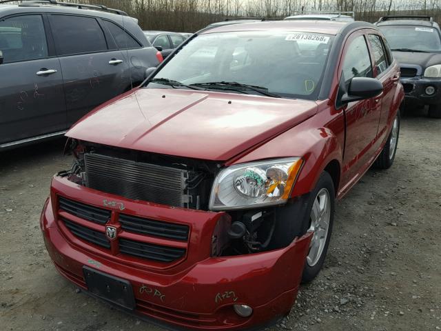 1B3HB48A79D144623 - 2009 DODGE CALIBER SX RED photo 2