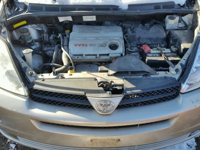 5TDZA23C25S331169 - 2005 TOYOTA SIENNA CE BEIGE photo 7