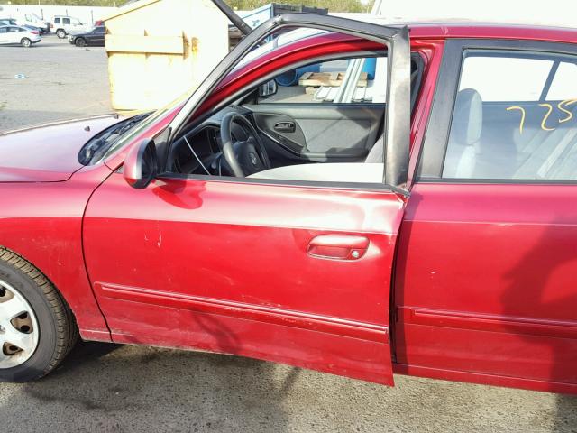 KMHDN46D75U069073 - 2005 HYUNDAI ELANTRA GL RED photo 9