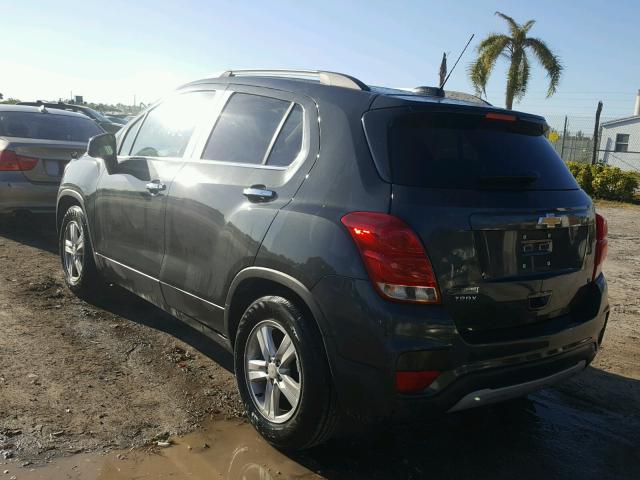 3GNCJLSB6HL141610 - 2017 CHEVROLET TRAX 1LT GRAY photo 3