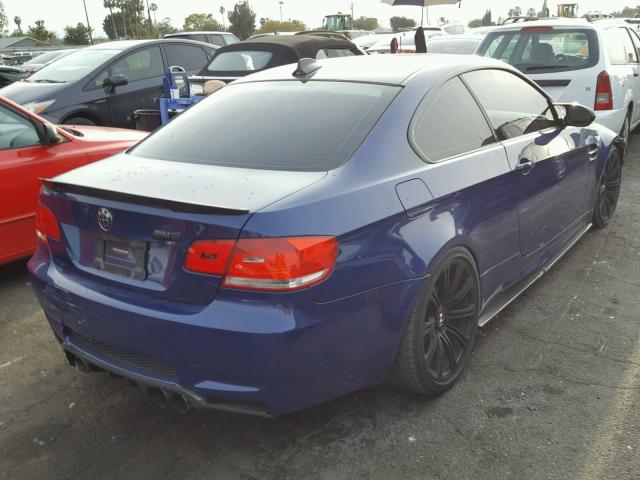 WBSWD93559PY43523 - 2009 BMW M3 BLUE photo 4