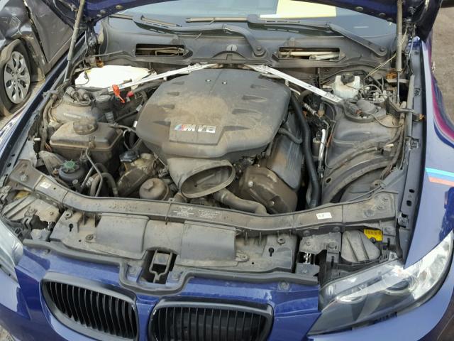 WBSWD93559PY43523 - 2009 BMW M3 BLUE photo 7