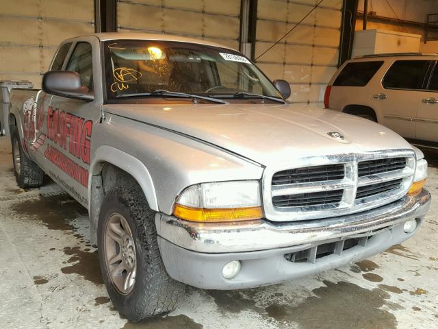 1D7HL42N43S207838 - 2003 DODGE DAKOTA SLT SILVER photo 1