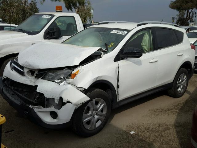 JTMZFREV9DD000799 - 2013 TOYOTA RAV4 LE WHITE photo 2