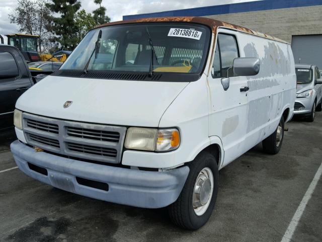 2B7JB31Z0RK134726 - 1994 DODGE RAM VAN B3 WHITE photo 2