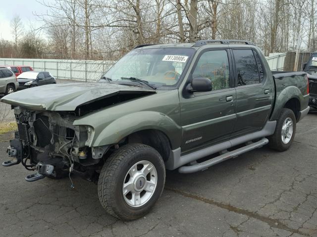 1FMZU77E41UB94012 - 2001 FORD EXPLORER S GREEN photo 2