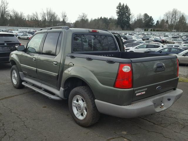 1FMZU77E41UB94012 - 2001 FORD EXPLORER S GREEN photo 3