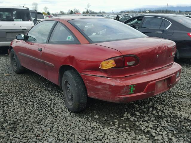 1G1JC1244Y7385916 - 2000 CHEVROLET CAVALIER RED photo 3