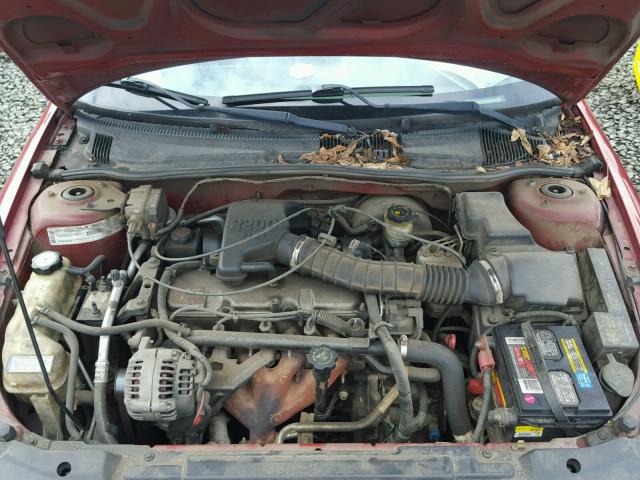 1G1JC1244Y7385916 - 2000 CHEVROLET CAVALIER RED photo 7