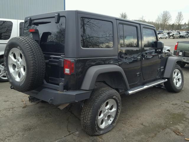 1J4BA3H15BL523191 - 2011 JEEP WRANGLER U BLACK photo 4