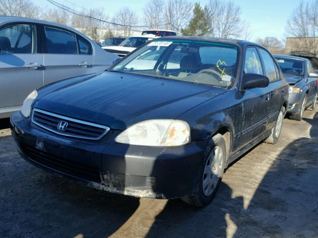 2HGEJ6614XH513412 - 1999 HONDA CIVIC BASE GREEN photo 2