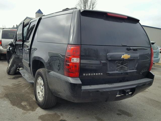 1GNSCHE04ER139050 - 2014 CHEVROLET SUBURBAN C BLACK photo 3