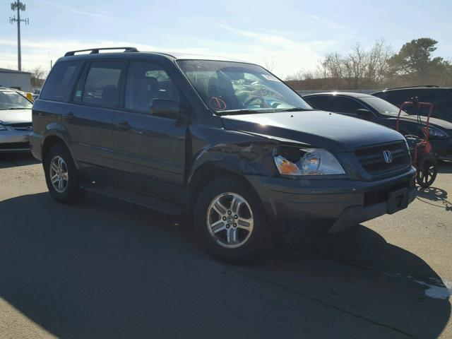 2HKYF18594H509407 - 2004 HONDA PILOT EXL GRAY photo 1