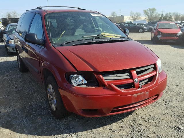 1D4GP24R76B617457 - 2006 DODGE GRAND CARA MAROON photo 1