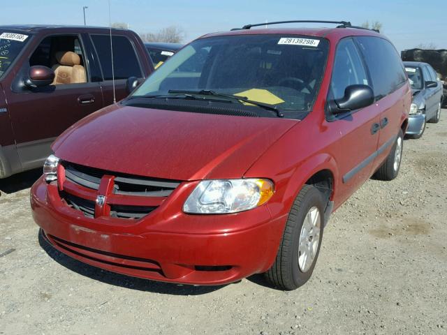 1D4GP24R76B617457 - 2006 DODGE GRAND CARA MAROON photo 2